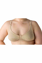 Carica l'immagine nel visualizzatore di Gallery, Reggiseno tessuto elasticizzato, coppe foderate in cotone, 50% cotone. 42% poly. 8% elastam - IntimoCamy