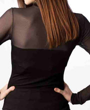 Carica l'immagine nel visualizzatore di Gallery, Maglia lupetto donna comfort, manica lunga, tulle, 92% modal, 8% elastomero - IntimoCamy