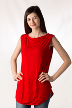 Carica l'immagine nel visualizzatore di Gallery, Maxi canotta scollo barchetta , orli stondati, 92% modal, 8% elastomero - IntimoCamy