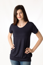 Carica l'immagine nel visualizzatore di Gallery, Maxi maglia manica a 3/4 con fascione sul fondo comfort, 92% modal, 8% elastomero - IntimoCamy