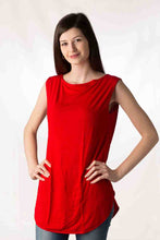Carica l'immagine nel visualizzatore di Gallery, Maxi canotta scollo barchetta comfort , orli stondati, 92% modal, 8% elastomero - IntimoCamy