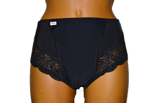 Carica l'immagine nel visualizzatore di Gallery, Guaina contenitiva con inserti in pizzo 50% cotone 42% poly 8% elastomero - IntimoCamy