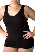 Carica l'immagine nel visualizzatore di Gallery, Camiciola donna spalla larga con bordo raso, 100% cotone interlock - IntimoCamy