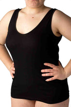 Carica l'immagine nel visualizzatore di Gallery, Camiciola donna spalla larga, 90% cotone, 10% elastomero - IntimoCamy