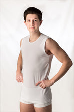 Carica l'immagine nel visualizzatore di Gallery, Smanicato uomo scollo a giro 90% cotone 10% elastomero - IntimoCamy