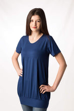 Carica l'immagine nel visualizzatore di Gallery, Maxi maglia manica a 3/ 4 in modal con fascione sul fondo 92% modal 8% elastomero - IntimoCamy