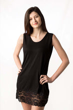 Carica l'immagine nel visualizzatore di Gallery, Maxi maglia in modal spalla larga con fondo in pizzo 92% modal 8% elastomero - IntimoCamy