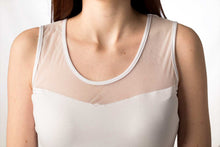 Carica l'immagine nel visualizzatore di Gallery, Canotta in modal con carrè in tulle 92% modal 8% elastomero - IntimoCamy