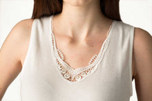 Carica l'immagine nel visualizzatore di Gallery, Camiciola donna spalla larga 100% cotone inserto pizzo macramè - IntimoCamy