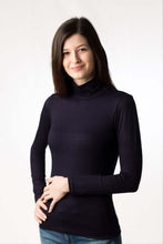 Carica l'immagine nel visualizzatore di Gallery, Maglia dolcevita, manica lunga, 92% modal, 8% elastomero - IntimoCamy