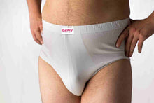 Carica l'immagine nel visualizzatore di Gallery, Slip uomo vita alta, fianco medio, elastico interno, 90% cotone, 10% elastomero - IntimoCamy