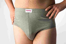 Carica l'immagine nel visualizzatore di Gallery, Slip uomo vita alta, fianco medio, elastico interno, 90% cotone, 10% elastomero - IntimoCamy