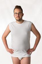 Carica l'immagine nel visualizzatore di Gallery, Smanicato uomo scollo a giro, 100% cotone - IntimoCamy